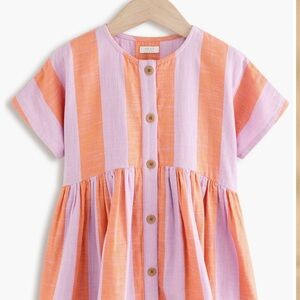 Next Pink and Orange Striped Dress